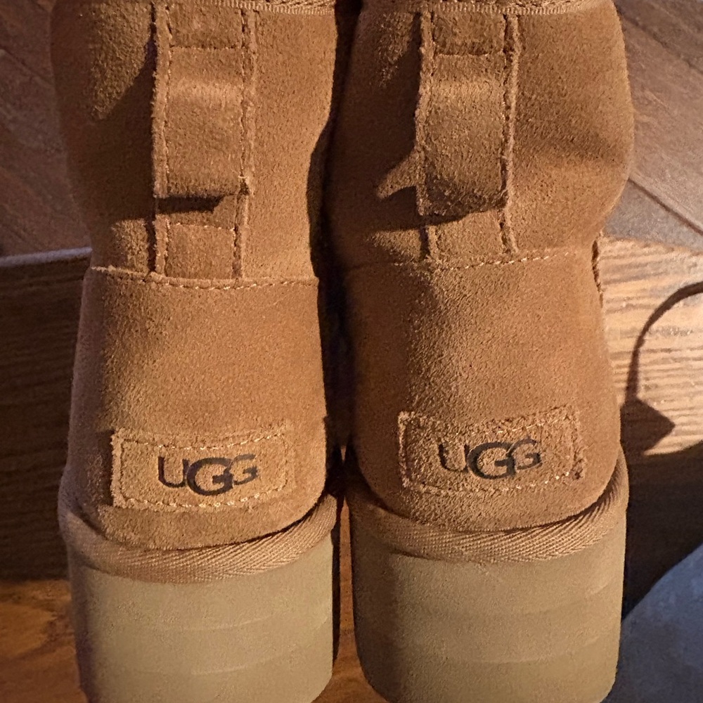 UGG Chestnut Suede Ankle Boots